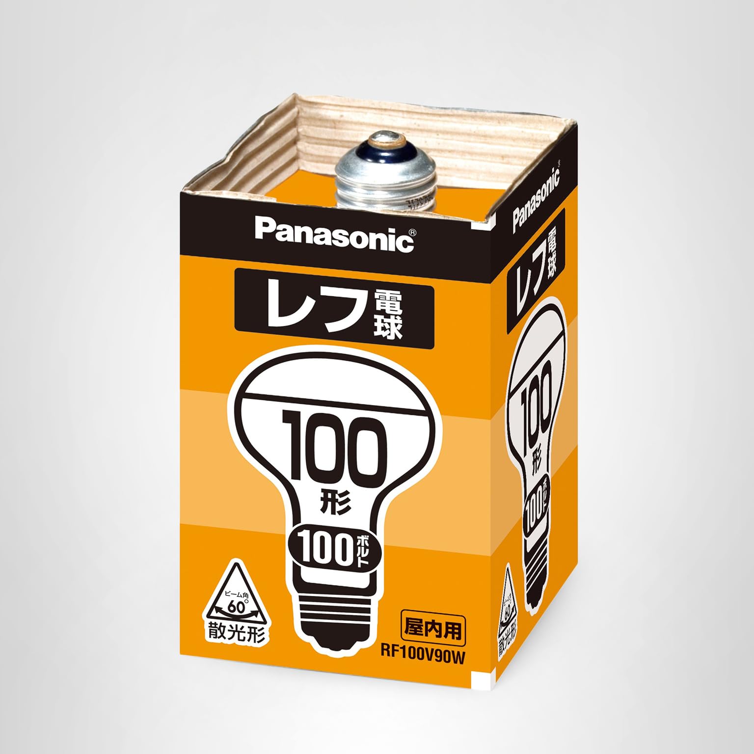 Amazon | パナソニック レフ電球(屋内用) E26口金 100V40形 散光形